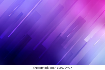 Light Purple, Pink vector template with repeated sticks. Shining colored illustration with sharp stripes. Pattern for your busines websites.