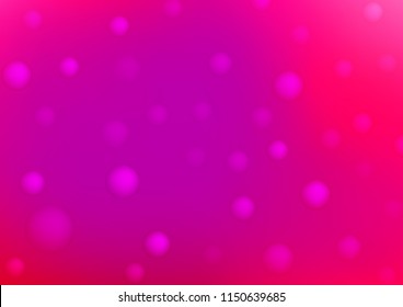Light Purple, Pink vector template with circles. Illustration with set of shining colorful abstract circles. The pattern can be used for beautiful websites.