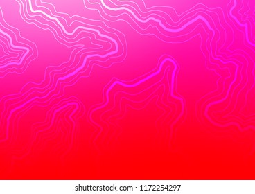 Light Purple, Pink vector template with bent ribbons. Creative illustration in halftone marble style with gradient. New composition for your brand book.