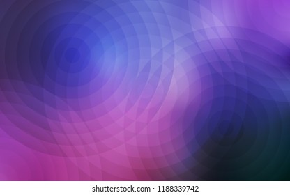 Light Purple, Pink vector template with circles. Glitter abstract illustration with blurred drops of rain. Pattern can be used for ads, leaflets.