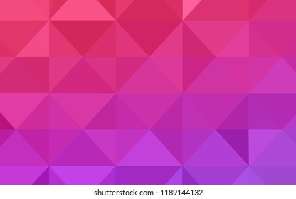 Light Purple, Pink vector template with gradient triangles. Colorful abstract illustration with triangles. The template for cell phone's backgrounds.