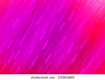 Light Purple, Pink vector template with repeated sticks. Glitter abstract illustration with colored sticks. Best design for your ad, poster, banner.
