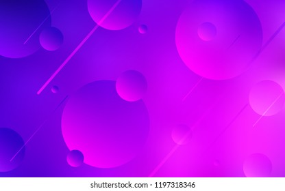 Light Purple, Pink vector template with circles. Beautiful colored illustration with blurred circles in nature style. Beautiful design for your business advert.