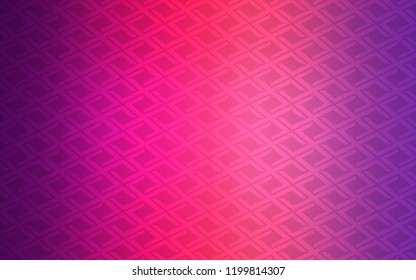 Light Purple, Pink vector template with crystals, rectangles. Beautiful illustration with rectangles and squares. Best design for your ad, poster, banner.