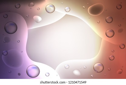 Light Purple, Pink vector template with bubble shapes. A sample with blurred bubble shapes. A new texture for your  ad, booklets, leaflets.