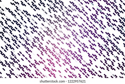 Light Purple, Pink vector template with repeated sticks. Shining colored illustration with narrow lines. Smart design for your business advert.