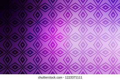 Light Purple, Pink vector template with crystals, rectangles. Illustration with set of colorful rectangles. Pattern for commercials.