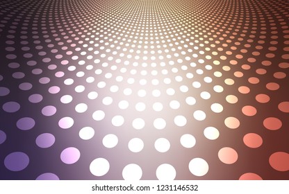 Light Purple, Pink vector template with circles. Illustration with set of shining colorful abstract circles. Pattern can be used for ads, leaflets.