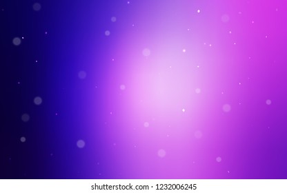 Light Purple, Pink vector template with circles. Blurred decorative design in abstract style with bubbles. Pattern can be used as texture of wallpapers.