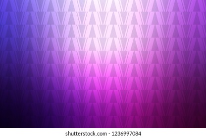 Light Purple, Pink vector template with lines, triangles. Abstract gradient illustration with triangles, lines. Template for wallpapers.