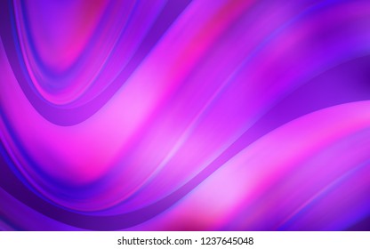 Light Purple, Pink vector template with abstract circles. Blurred geometric sample with gradient bubbles.  Brand new design for your ads, poster, banner.