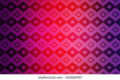 Light Purple, Pink vector template with rhombus. Rectangles on abstract background with colorful gradient. Pattern can be used for websites.