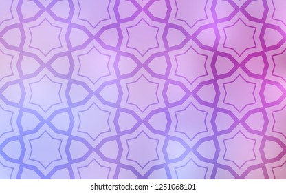 Light Purple, Pink vector template with sky stars. Shining colored illustration with stars. Template for sell phone backgrounds.