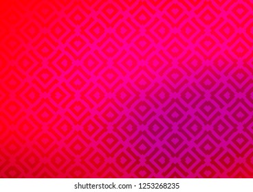 Light Purple, Pink vector template with sticks, squares. Colorful lines, squares on abstract background with gradient. Pattern for websites, landing pages.
