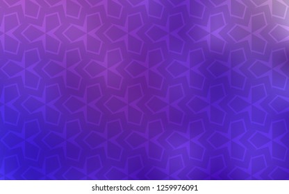 Light Purple, Pink vector template with rhombus. Beautiful illustration with rectangles and squares. Smart design for your business advert.