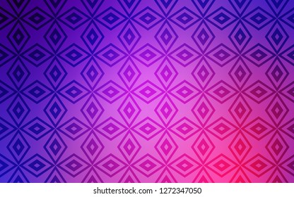 Light Purple, Pink vector template with rhombus. Decorative design in abstract style with rectangles. The template can be used as a background.
