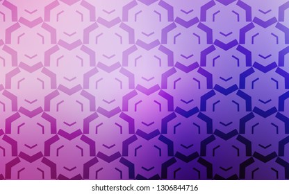 Light Purple, Pink vector template with bent lines. Brand new colorful illustration in simple style. Abstract design for your web site.