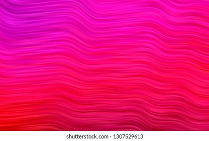 Light Purple, Pink vector template with liquid shapes. Glitter abstract illustration with wry lines. Pattern for your business design.