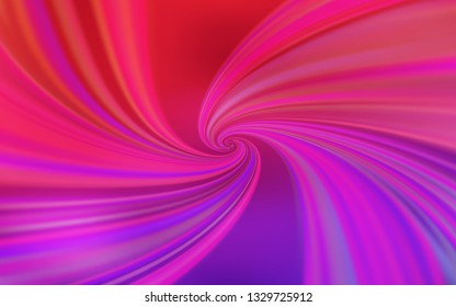 Light Purple, Pink vector template with wry lines. Modern gradient abstract illustration with bandy lines. Brand new design for your ads, poster, banner.