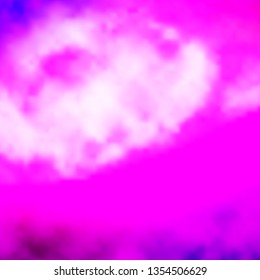 Light Purple, Pink vector template with sky, clouds. Colorful illustration with abstract gradient clouds. Pattern for your commercials.
