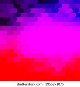 Light Purple, Pink vector template with lines. Colorful gradient illustration with abstract flat lines. Pattern for ads, commercials.