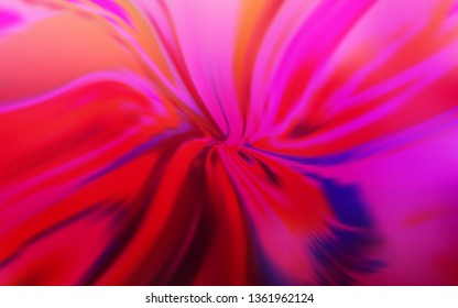 Light Purple, Pink vector template with curved lines. Colorful illustration in abstract style with gradient. A new texture for your  ad, booklets, leaflets.