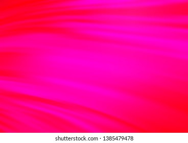 Light Purple, Pink vector template with bent lines. Glitter abstract illustration with wry lines. Textured wave pattern for backgrounds.