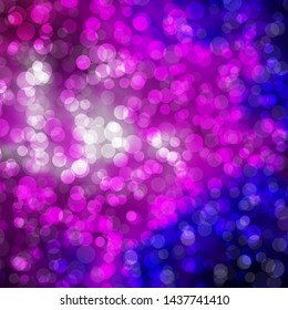 Light Purple, Pink vector template with circles. Colorful illustration with gradient dots in nature style. Pattern for websites, landing pages.