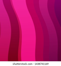 Light Purple, Pink vector template with curves. Colorful geometric sample with gradient curves.  Pattern for ads, commercials.