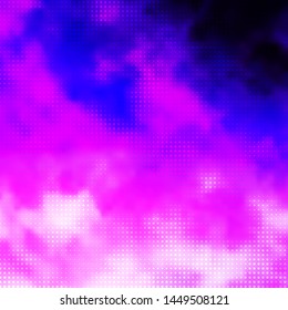 Light Purple, Pink vector template with circles. Colorful illustration with gradient dots in nature style. Pattern for booklets, leaflets.