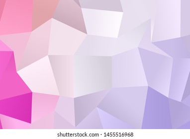 Light Purple, Pink vector template with rhombus. Glitter abstract illustration with rectangular shapes. Modern template for your landing page.