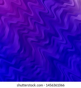 Light Purple, Pink vector template with curves. Bright sample with colorful bent lines, shapes. Design for your business promotion.