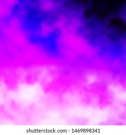 Light Purple, Pink vector template with sky, clouds. Abstract illustration with colorful gradient clouds. Template for websites.