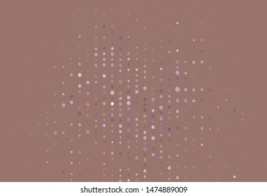 Light Purple, Pink vector template with circles. Illustration with set of shining colorful abstract circles. Design for your business advert.