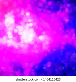 Light Purple, Pink vector template with circles. Illustration with set of shining colorful abstract spheres. Design for posters, banners.