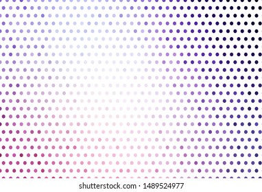 Light Purple, Pink vector template with circles. Beautiful colored illustration with blurred circles in nature style. Design for poster, banner of websites.