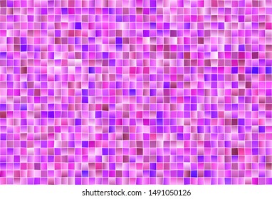 Light Purple, Pink vector template with rhombus. Glitter abstract illustration with rectangular shapes. Modern template for your landing page.