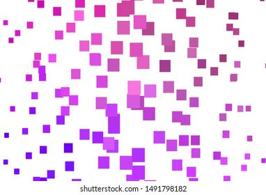 Light Purple, Pink vector template with rhombus. Modern abstract illustration with colorful rectangles. Modern template for your landing page.