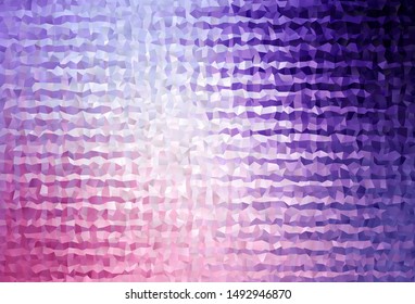 Light Purple, Pink vector template with rhombus. Abstract gradient illustration with rectangles. Smart design for your business advert.
