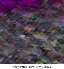 Light Purple, Pink vector template with crystals, triangles. Triangles on abstract background with colorful gradient. Pattern for booklets, leaflets