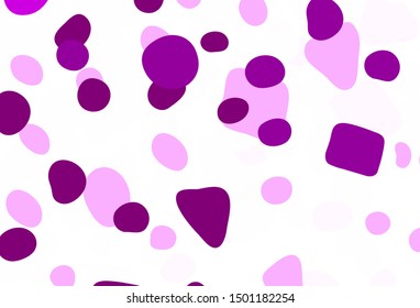 Light Purple, Pink vector template with chaotic shapes. Illustration with colorful gradient shapes in abstract style. Simple design for your web site.