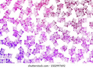 Light Purple, Pink vector template with chaotic shapes. Simple colorful illustration with abstract gradient shapes. Elegant design for wallpapers.