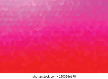 Light Purple, Pink vector template in hexagonal style. Abstract illustration with colorful hexagons. New design for website's poster, banner.