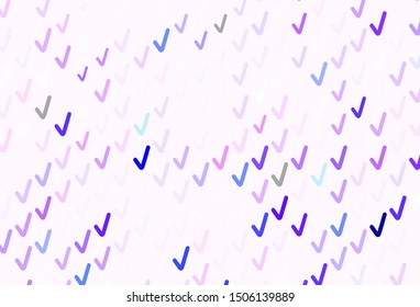 Light Purple, Pink vector template with lines. A sample with colorful lines, shapes. Template for cell phone screens.