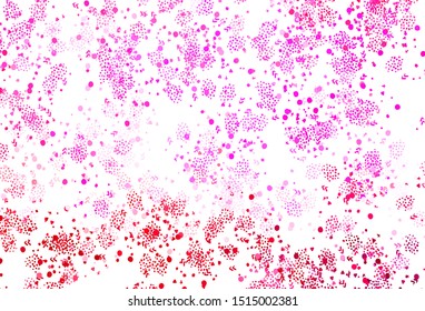 Light Purple, Pink vector template with chaotic shapes. Illustration with colorful gradient shapes in abstract style. Background for a cell phone.