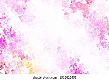 Light Purple, Pink vector template with chaotic shapes. Decorative design in abstract style with random forms. Modern design for your business card.