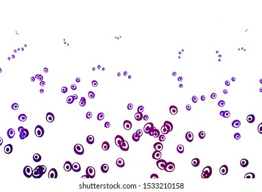 Light Purple, Pink vector template with circles. Illustration with set of shining colorful abstract circles. Template for your brand book.
