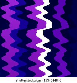 Light Purple, Pink vector template with curved lines. Abstract gradient illustration with wry lines. Template for cellphones.