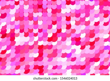 Light Purple, Pink vector template with circles. Illustration with set of shining colorful abstract circles. Design for poster, banner of websites.