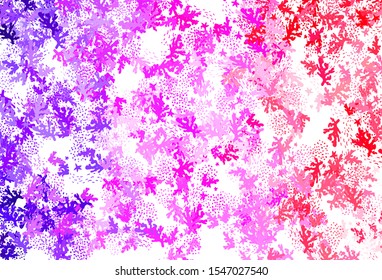 Light Purple, Pink vector template with chaotic shapes. Modern abstract illustration with colorful random forms. Elegant design for wallpapers.